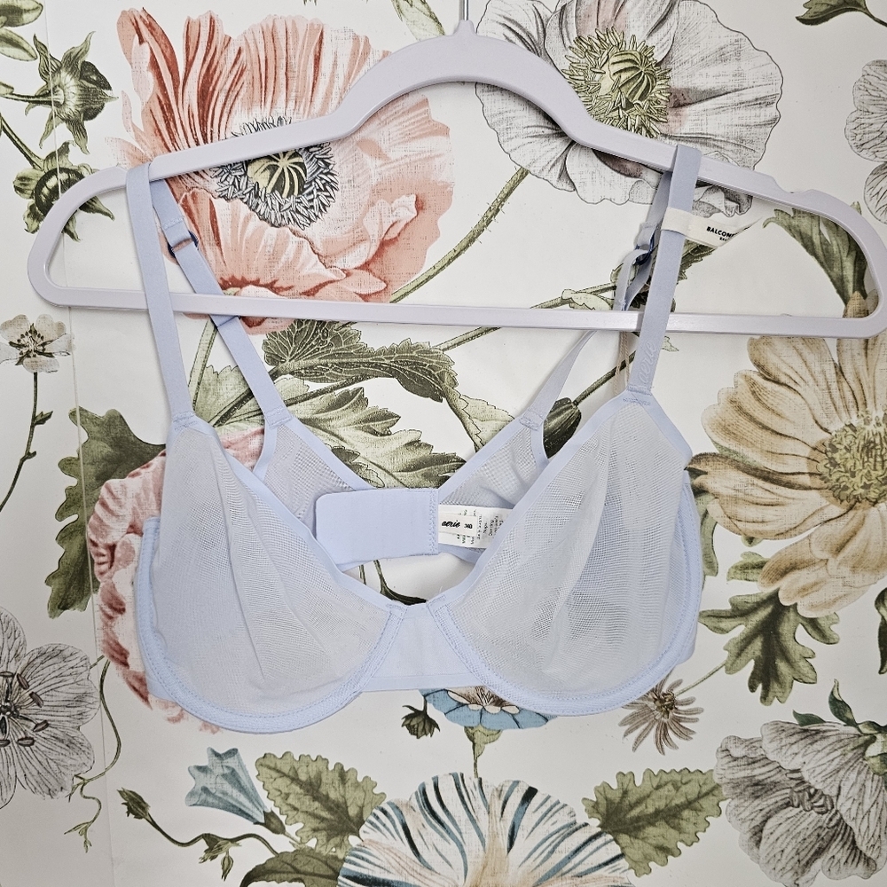 BUNDLE LOT of 4 34D aerie Smoothez Balconette Sheer Mesh Bras NWT! - Picture 6 of 8